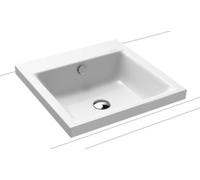Kaldewei Puro lavabo 46x46 cm rectangular sobre encimera blanco brillante 900306003001