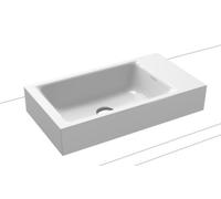 Kaldewei Puro lavabo 55x30 cm rectangular sobre encimera blanco 906906003001