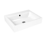 Kaldewei Puro lavabo 60x46 cm rectangular clásico blanco brillante 901406013001
