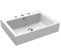 Kaldewei Puro lavabo 60x46 cm rectangular clásico blanco brillante 901406033001