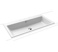Kaldewei Puro lavabo 90x46 cm rectangular empotrado blanco brillante 900206033001