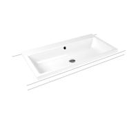 Kaldewei Puro lavabo 90x46 cm rectangular sobre encimera blanco brillante 900506013001