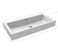 Kaldewei Puro lavabo 90x46 cm rectangular sobre encimera blanco brillante 900806003001