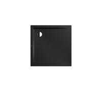 KALDEWEI SUPERPLAN 1848-5, Platos de ducha con soporte extraplano, 90x90cm, 384847983676, Color: Negro mate 100 con efecto perla