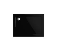 Kaldewei Superplan Classic 389-2 80x120cm con soporte de poliestireno, 447348040701, Color: Negro