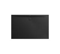 Kaldewei SUPERPLAN ZERO 1532-5, Platos de ducha con soporte de plato extraplano, 100x90cm, 353247983676, Color: Negro mate 100 con efecto perla
