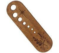 Kale Stripper - Wooden Kitchen Gadget Stem Remover | Multiple Hole Sizes Eco-Friendly Design Easy Grip Tool for Apartment Restaurant Home Kitchen Dish Garnishing Holiday Meal Preparation