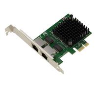 KALEA-INFORMATIQUE 2,5G x2 LAN Gigabit Ethernet 2 Puertos RJ45 Doble chipset Intel I226 SRKTU Tarjeta controladora de Red PCIe Soporte 10 100 1000 2500 1 G 2,5 G
