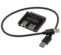 Kalea-Informatique - Adaptador convertidor para disco SAS 2.5 o 3.5 con conector SFF-8482 a USB3.0 5G, sin fuente de alimentación