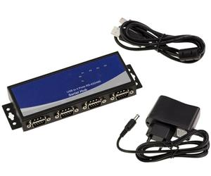 Kalea-Informatique - Adaptador convertidor USB a 4 puertos RS422 RS485 industrial, interfaz RS-422 y RS-485 mediante DB9, protección ESD 15KV