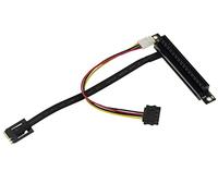 Kalea-INFORMATIQUE Adaptador Elevador PCIe Gen 3.0 x16 a Puerto M2 E A Key, 20 cm de Longitud de Cinta