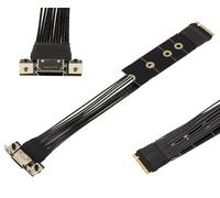 KALEA-INFORMATIQUE Adaptador para Puerto M2 NVMe M Key a Oculink SFF-8612 PCIe 4.0 Compatible con Ancho de Banda de 64 GT/s