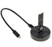 KALEA-INFORMATIQUE Base de Aluminio con conexión USB4 o Thunderbolt 40G para SSD M2 NGFF NVMe con Cable de Alta Velocidad