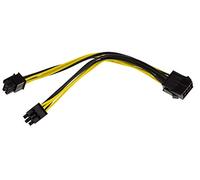Kalea-INFORMATIQUE Cable Adaptador ATX 8 Puntos Hembra a PCIe 6 Puntos Macho para Tarjeta gráfica. Longitud 20 cm