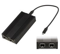 KALEA-INFORMATIQUE Cable Adaptador USB 4 Thunderbolt 3 10G a Red de Fibra 2 Puertos SFP+ con chipset Intel I82599