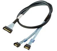 KALEA-INFORMATIQUE Cable breakout PCIe 5.0 MCIO 8i 74P a 2x MCIO 4i 38P SFF-TA-1016 PCIe Gen5 32 GT/s 75 cm Amphenol