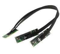 KALEA-INFORMATIQUE Cable de extensión duplicador Riser PCIe Gen 4.0 x16 a bifurcación de 2 Puertos x8 con un Rendimiento de 32 GB/s en Gen4