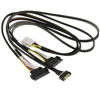 KALEA-INFORMATIQUE Cable PCIe 5.0 con conectores MCIO 8i de 74 patillas a 2x SFF-8639 de 68 patillas U2 U3 de 80 cm de longitud.