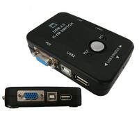 KALEA-INFORMATIQUE Caja de compartición KVM con SWITCH AUTOMÁTICO para 2 PC VGA y USB