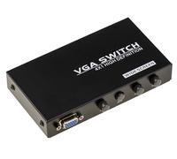 KALEA-INFORMATIQUE Conmutador de vídeo 4 + 1 Puerto VGA Sharing Box, conmutación de 4 entradas a 1 Salida o de 1 Entrada a 4 Salidas