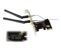 KALEA-INFORMATIQUE Controlador PCIe x1 para M.2 (M2 NGFF E Key) Compatible con WiFi y Bluetooth Intel 3160/68 7260/65 8260/65 BCM 94352 94371 Qualcomm DW1537 1810