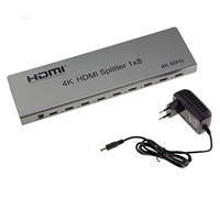 KALEA-INFORMATIQUE Divisor de vídeo HDMI 2.0 4K 60Hz que duplica de forma idéntica 1 fuente de entrada en 8 salidas simultáneas. Admite gestión CEC y EDID, HDCP 2.2