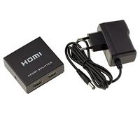 KALEA-INFORMATIQUE Divisor de vídeo HDMI tipo splitter que duplica de forma idéntica 1 fuente de entrada en 2 salidas simultáneas. Resolución 4K 2160x3840 a 30 Hz, soporte de imagen y sonido
