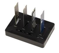 KALEA-INFORMATIQUE Dock de clonación para 4 SSD M2 NVMe Gen 3.0 y 4.0 con Enlace USB4 Thunderbolt 40G. Capacidad soportada 32TB