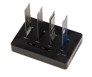 KALEA-INFORMATIQUE Dock de clonación para 4 SSD M2 NVMe Gen 3.0 y 4.0 con Enlace USB4 Thunderbolt 40G. Capacidad soportada 32TB