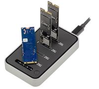 KALEA-INFORMATIQUE Dock Thunderbolt de 40 Gbps para 4 M.2 NVMe PCIe, estación de clonación autónoma de 1 a 3 SSD, Compatible con USB4, Acceso simultáneo a los 4 SSD, hasta 32 TB