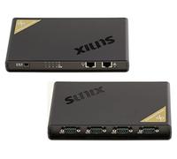 KALEA-INFORMATIQUE Ethernet RJ45 TCP/IP a RS232 serie 4 PUERTOS COM RS-232 DB9 convertidor con SUNIX DPL2000Q Chipset (DPAS04H00)