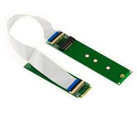 KALEA-INFORMATIQUE Extensión de Elevador para Puerto M.2 NGFF, M2 PCIe M Key AHCI o compatibilidad con SSD NVMe con Cable Plano Flexible de 20 cm