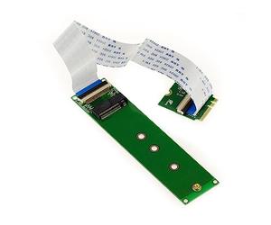 KALEA-INFORMATIQUE Extensión Riser Tipo M.2 NGFF para Montar un SSD M2 PCIe M Key AHCI o NVMe en un Puerto M2 E A Key con Mantel Flexible de 20cm.