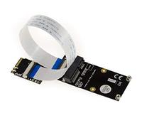 KALEA-INFORMATIQUE Extensión Tipo Riser Mini PCIe a M2 E A Key para Montar una Tarjeta WiFi Bluetooth miniPCIe en un Puerto M2 E A Key. Se suministra con manteles de 10, 20 y 30 cm.