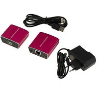 KALEA-INFORMATIQUE Extensor para Puerto USB 2.0, Alcance de 100M, con Fuente de alimentación Externa. para Extender la comunicación USB con Cables RJ45.