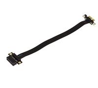 KALEA-INFORMATIQUE Extensor Tipo Riser para Puerto PCI Express x1 a Puerto PCIe x1 con Cable Plano Flexible apantallado, Compatible con PCIe 3.0. Longitud Total 23 cm