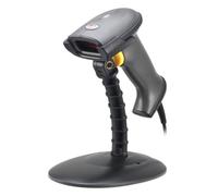 KALEA-INFORMATIQUE Lector láser portátil de códigos de Barras. Conexión USB, suministrado con el pórtico, Parpadeo automático Manos Libres.