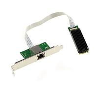 KALEA-INFORMATIQUE M2 PCIe B+M a RJ45 10G LAN 10 Gigabit Ethernet Tarjeta Controladora de Red con Chipset Aquantia AQC107