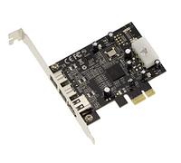 KALEA-INFORMATIQUE PCI Express PCIe x1 Firewire 800 y 400 IEEE1394A y IEEE1394B Tarjeta controladora de 2+1 Salidas con chipset TI XIO2213BZAY