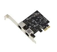 KALEA-INFORMATIQUE PCIe 2.5 LAN Dual Gigabit ethernet 10 100 1000 2500 1G 2.5G 2 Puertos RJ45. con chipset Realtek RTL8125