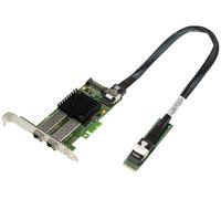 KALEA-INFORMATIQUE Scheda M2 2 Porte di rete in Fibra SFP+ 10G 10 GIGABIT ETHERNET per Porta M.2 di Tipo PCIe, chiave M o B+M con chipset Mellanox X3 PCIe Gen 3.0