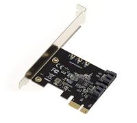 KALEA-INFORMATIQUE Tarjeta controladora de 2 Puertos PCI Express PCIe Tipo 3.0 a SATA con chipset JMB582 de Perfil Alto y bajo