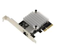 KALEA-INFORMATIQUE Tarjeta controladora de Red PCIe 10 Gigabit ethernet 1 Puerto RJ45 10G con chipset AQUANTIA AQC107S-T1. Perfil bajo y Alto