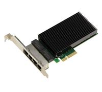 KALEA-INFORMATIQUE Tarjeta controladora de Red PCIe 2.5G x4 LAN Gigabit Ethernet 4 Puertos RJ45 Quad chipset Intel I226 SRKTU Soporte 10 100 1000 2500 1 G 2.5 G