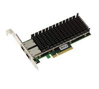 KALEA-INFORMATIQUE Tarjeta controladora de Red PCIe 3.0 x8 LAN Ethernet 10G 2 Puertos RJ45. con chipset Intel X540. Soportes de Perfil Alto y bajo.
