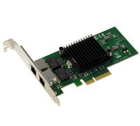 Kalea-Informatique Tarjeta controladora de Red PCIe x4 2 Puertos Gigabit Ethernet Dual con chipset Intel 82576