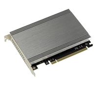 KALEA-INFORMATIQUE Tarjeta controladora M2 PCIe 3.0 x16 para 4 SSD M.2 NVMe M Key con disipador de Calor de Aluminio