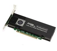 Kalea-INFORMATIQUE Tarjeta controladora M2 PCIe 3.0 x16 para 4 Unidades SSD M.2 NVMe M Key. Perfil Alto y bajo. Conjunto de Chips ASM2824.