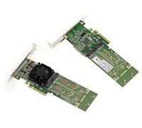 KALEA-INFORMATIQUE Tarjeta controladora M2 PCIe 3.0 x8 para 4 Unidades SSD M.2 NVMe M Key. Conjunto de Chips PLX PEX 8747