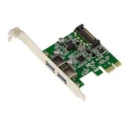 Kalea-INFORMATIQUE Tarjeta controladora PCI Express de 2 Puertos USB 3.0 con chipset NEC uPD720202. para Puertos PCIe x1 o Superiores, USB3 5G